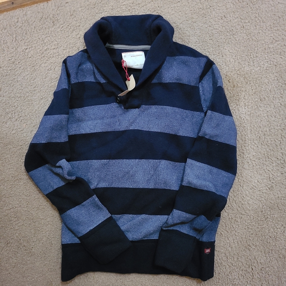 NEW Banana Republic Heritage shawl sweater MED